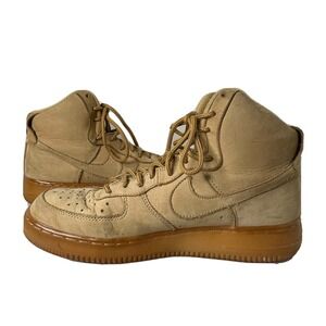 Nike Air Force 1 High Wheat Flax 2017 Suede Tie Sneakers 882096-200 Men’s Sz 8